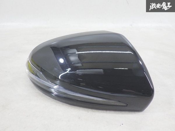 【保証付】 メルセデスベンツ 純正 W213 Eクラス ドアミラー カバー 右 右側 A0998108400 黒系ソリッド 即納 棚2-3-3-D拍卖