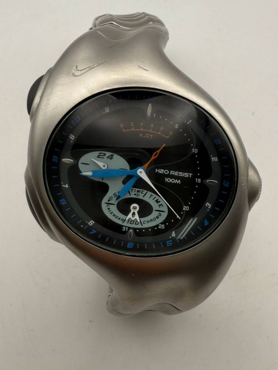 【1円スタート】NIKE Triax Armored Chrono ナイキ トライアックス アーマード クロノ ブランド腕時計 WR0044拍卖