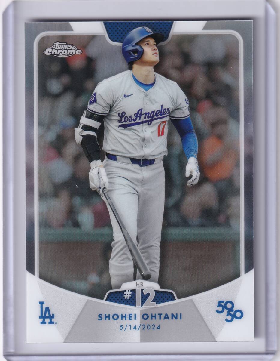 【大谷翔平】リフラクター版 2024 TOPPS 50/50 SHOHEI OHTANI #22 HR#12 CHROME REFRACTOR / ドジャース / 日本ハム / BBM 以外拍卖