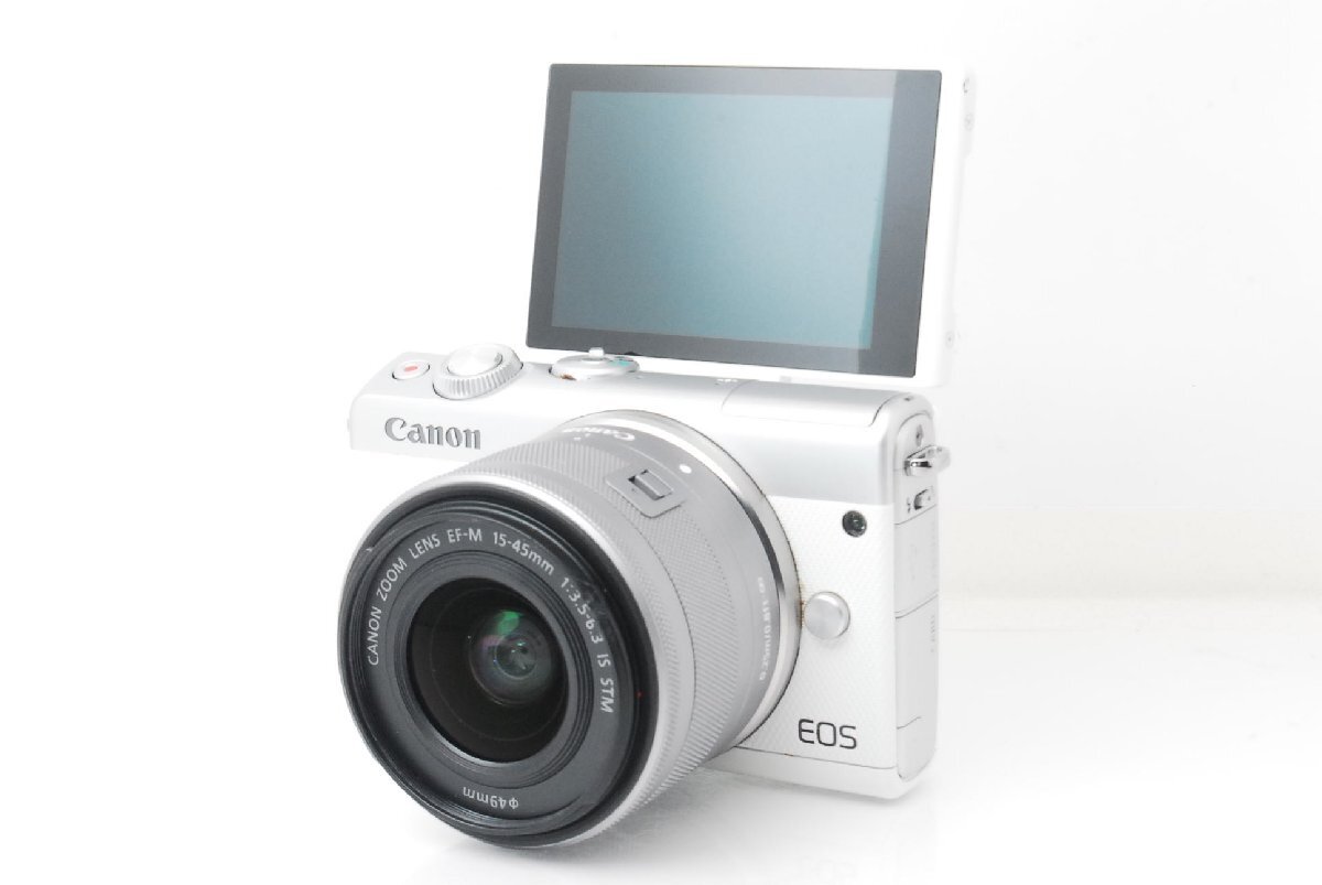 Canon キヤノン EOS M100 ホワイト レンズキット m000045拍卖