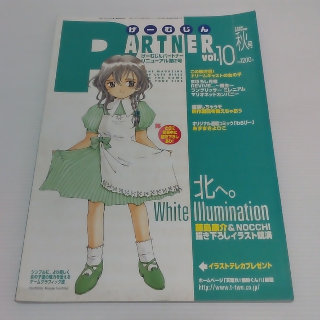 げーむじんPARTNER リニューアル第2号 1999年秋号 vol.10 ドリームキャストの女の子 北へ。 藤島康介&NOCCHIイラスト ゲームグラフィック誌拍卖