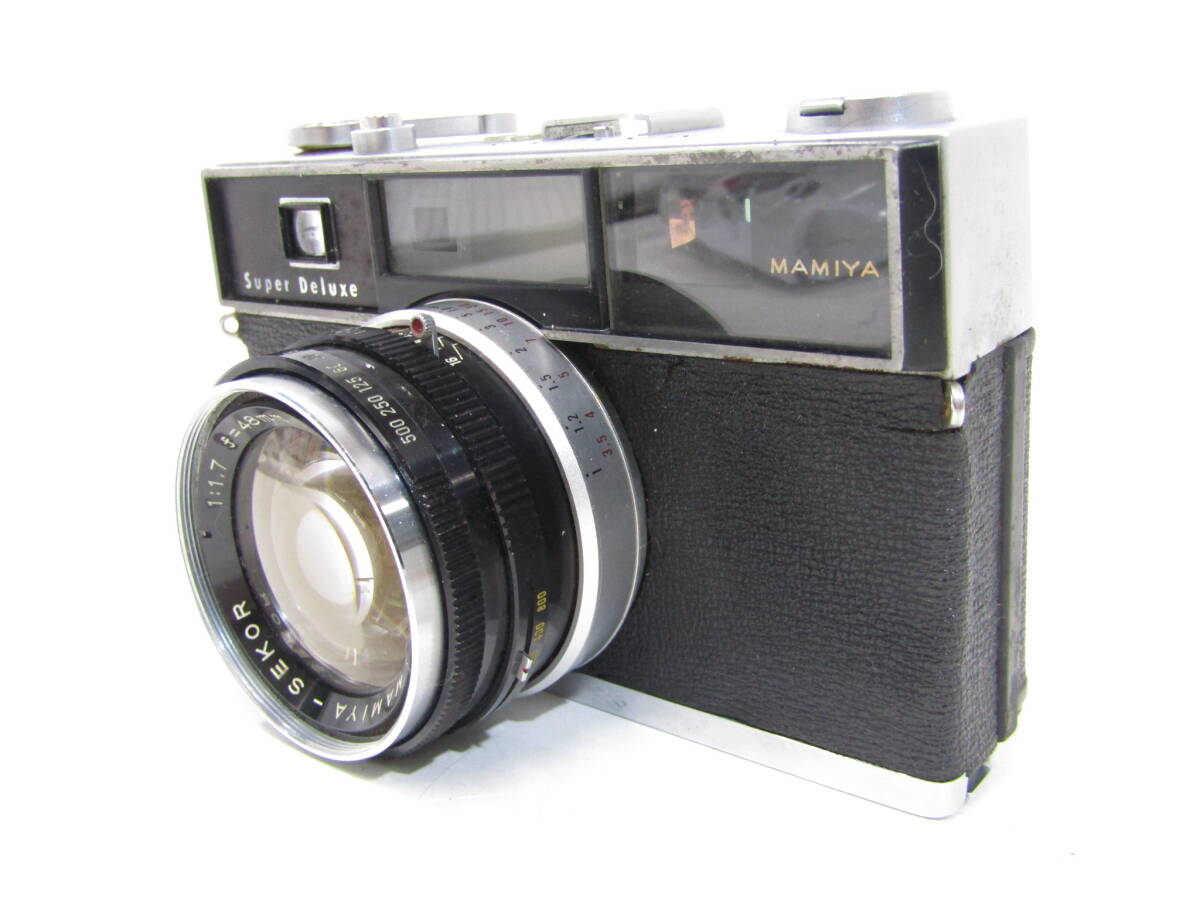 IB3344/60 マミヤ スーパーデラックス Super Deluxe レンジファインダー フィルムカメラ MAMIYA SEKOR 1:1.7 f=48mm拍卖