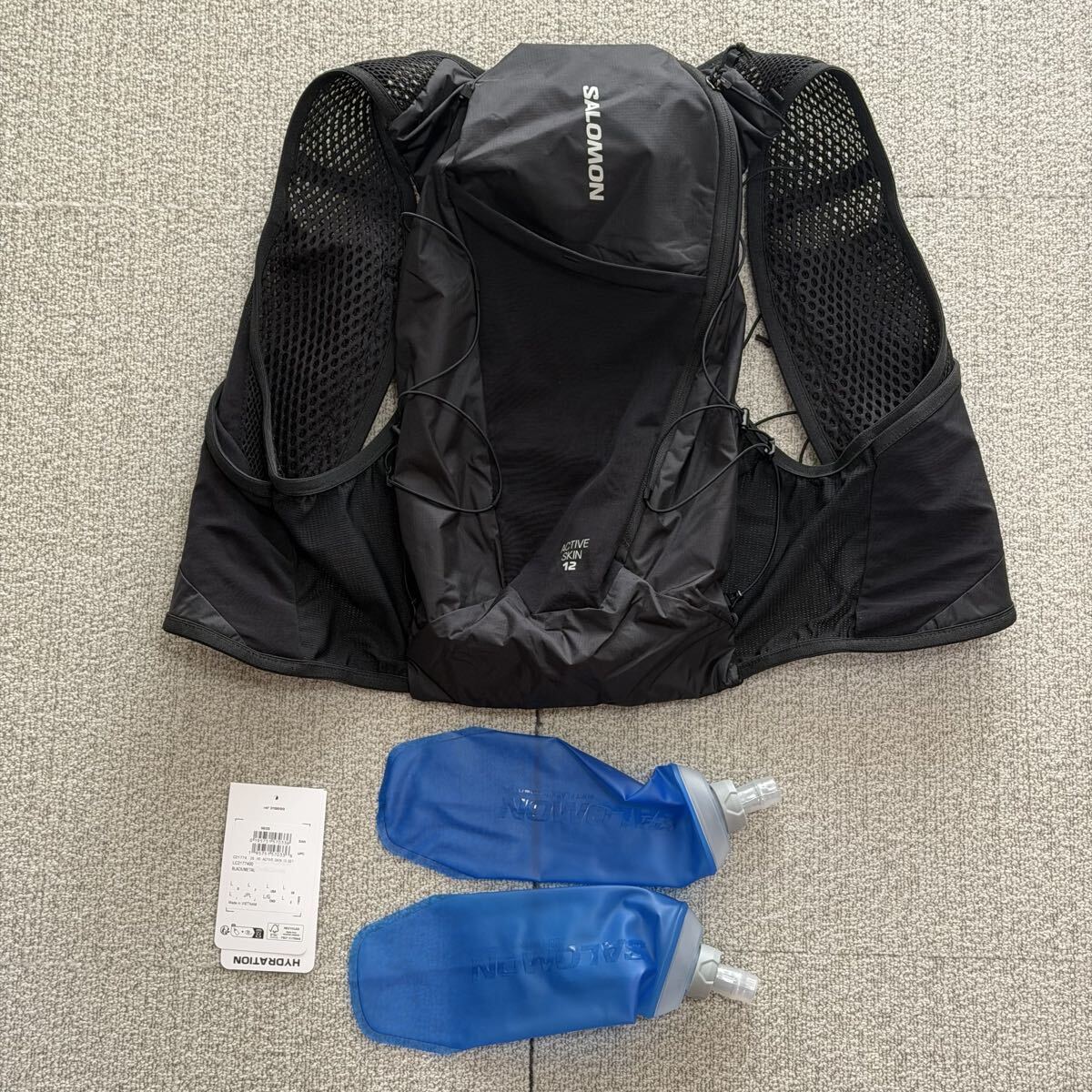 SALOMON(サロモン) ハイドレーション ベスト リュックサック バックパック ACTIVE SKIN 12 SET (アクティブ スキン12 セット) ユニセックス拍卖