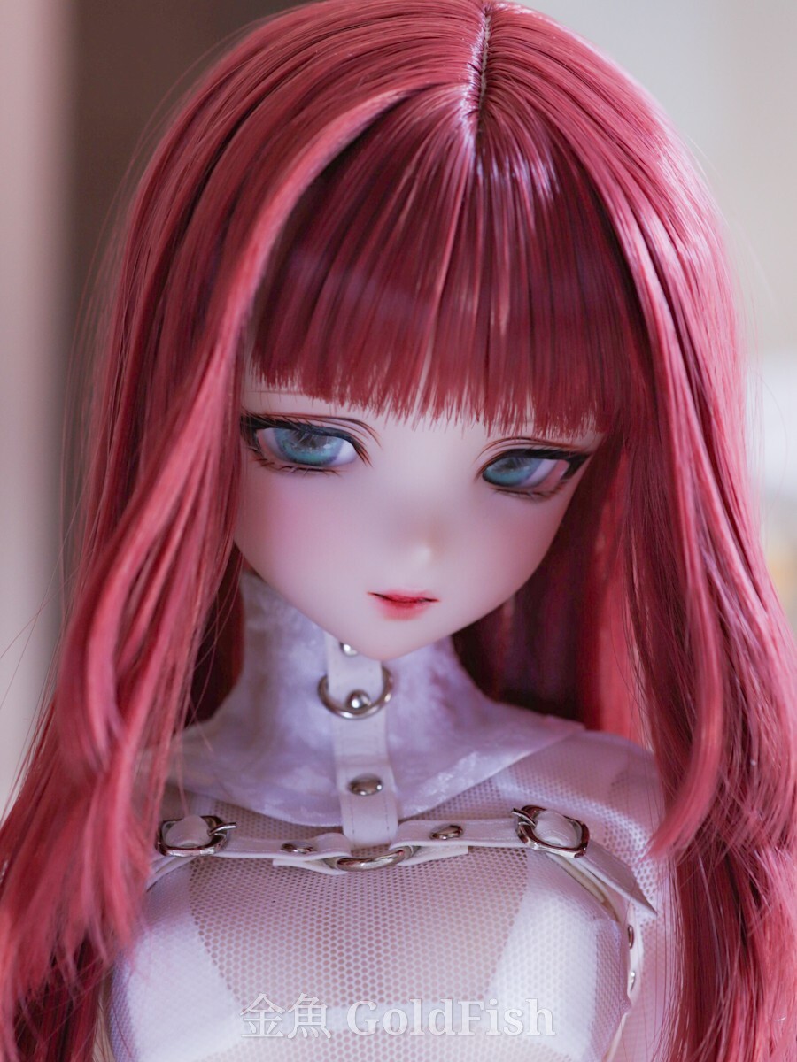 金魚† DDH-33(SW肌)ソフビ盛り カスタムヘッド+ドールアイ1種 DD BJD ドルフィードリーム拍卖
