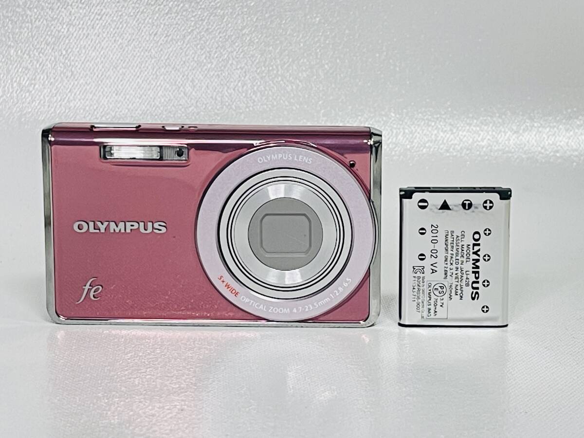 1円スタート OLYMPUS オリンパス FE-5030 コンパクトデジタルカメラ ピンク コンデジ 1400万画素 中古拍卖