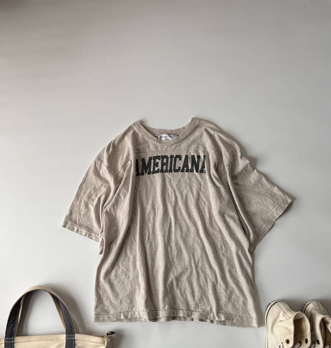 Americana アメリカーナ 可愛いロゴプリントTシャツ拍卖