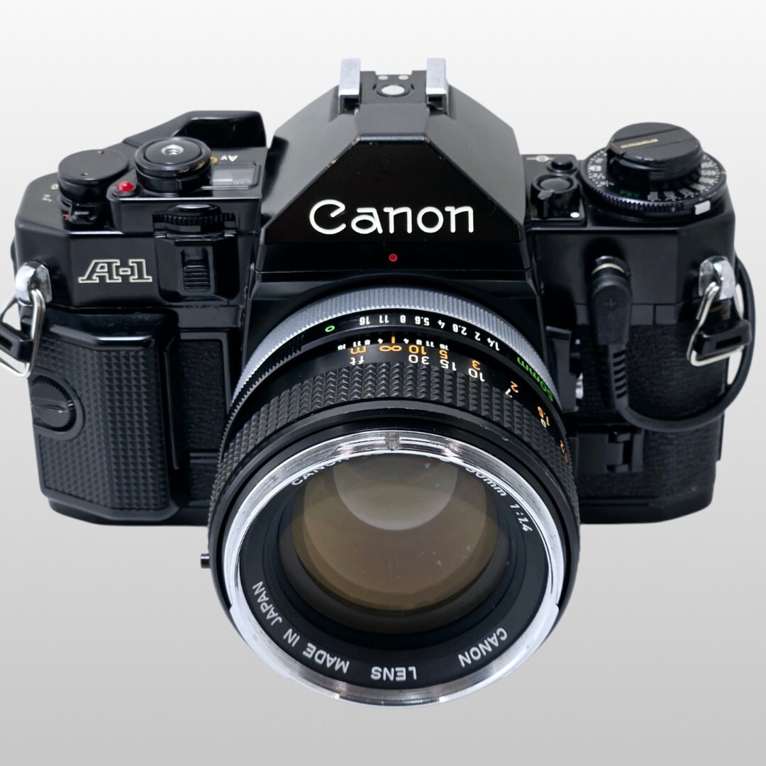【整備済/保証付】CANON A-1 FD 50mm F1.4 ボディ レンズセット フィルム一眼 film camera LENS #22381拍卖