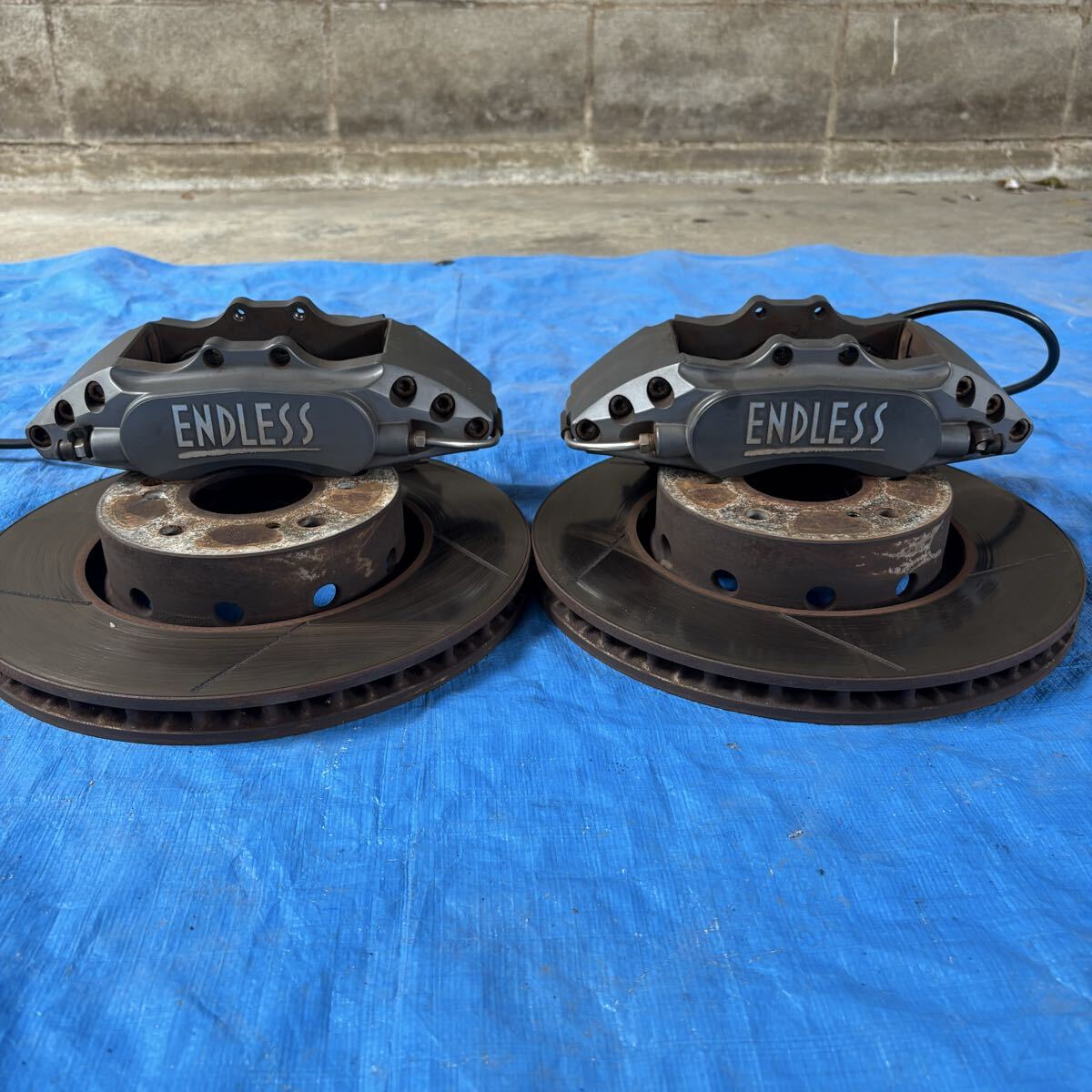 エンドレス ENDLESS 6POT チビ6 ブレーキ キャリパー インテグラ DC5 タイプR 実働車両外し 無限ローター 検)FD2 FN2 EP3 CL7 NSX AP1 AP2拍卖