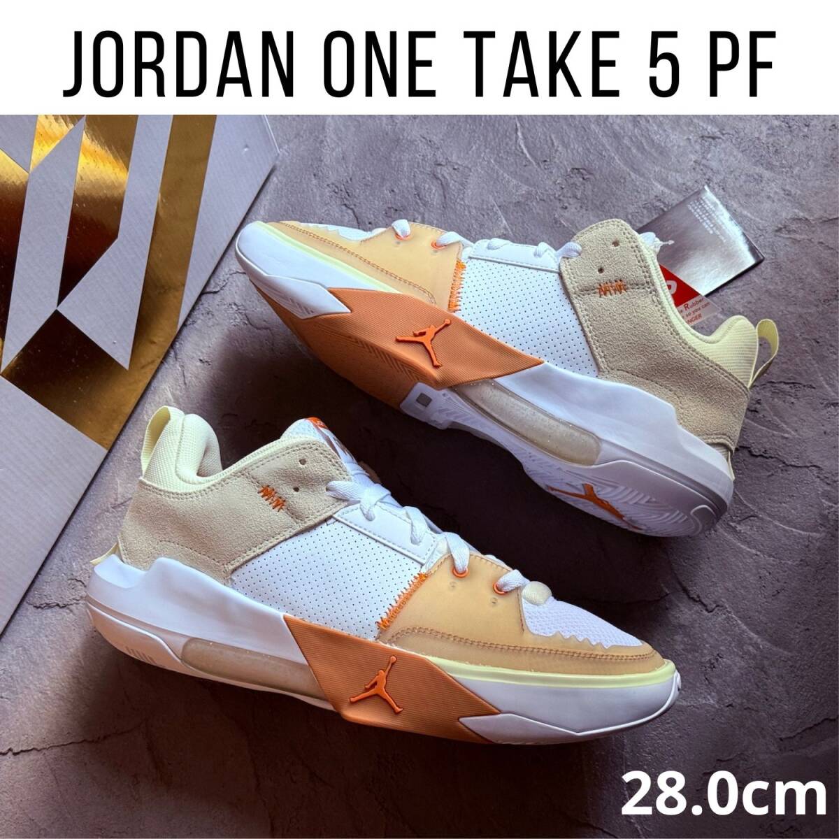 ◆モデル出品◆新品 28.0cm ナイキ ジョーダン ワンテイク5PF Zoom Air/ウエストブルックモデル 白 NIKE JORDAN バッシュ スニーカー 箱付拍卖