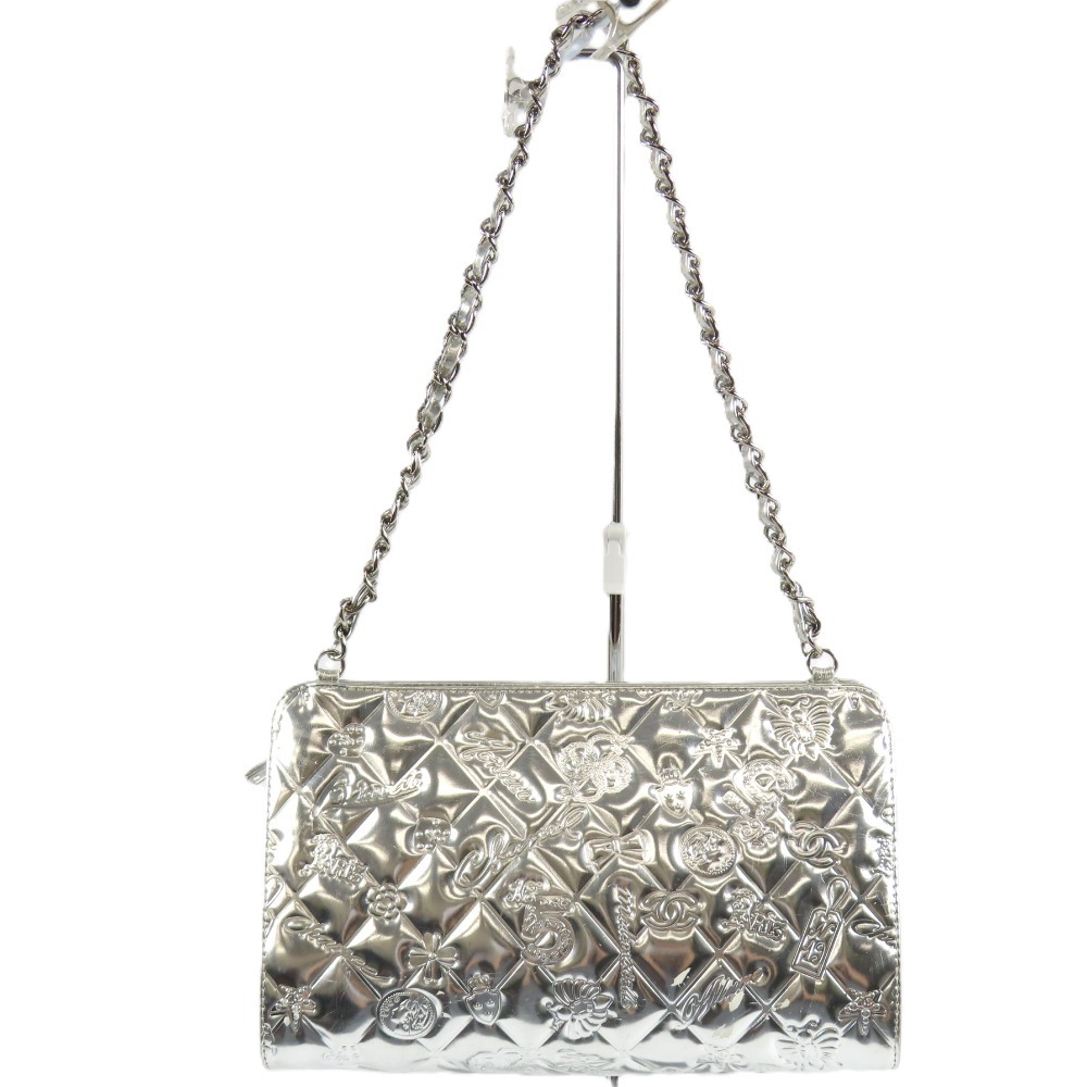209318★1円スタート★CHANEL シャネル 中極美品 アイコンライン シンボルチャーム マトラッセ チェーンショルダーバッグ ヴィンテージ拍卖