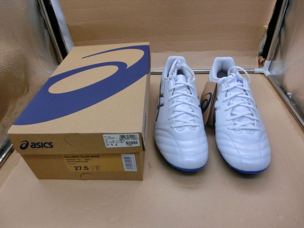 T【6し-49】【80サイズ】1円~/未使用/ASICS アシックス/DS ライトクラブ W サッカースパイク シューズ/27.5cm拍卖