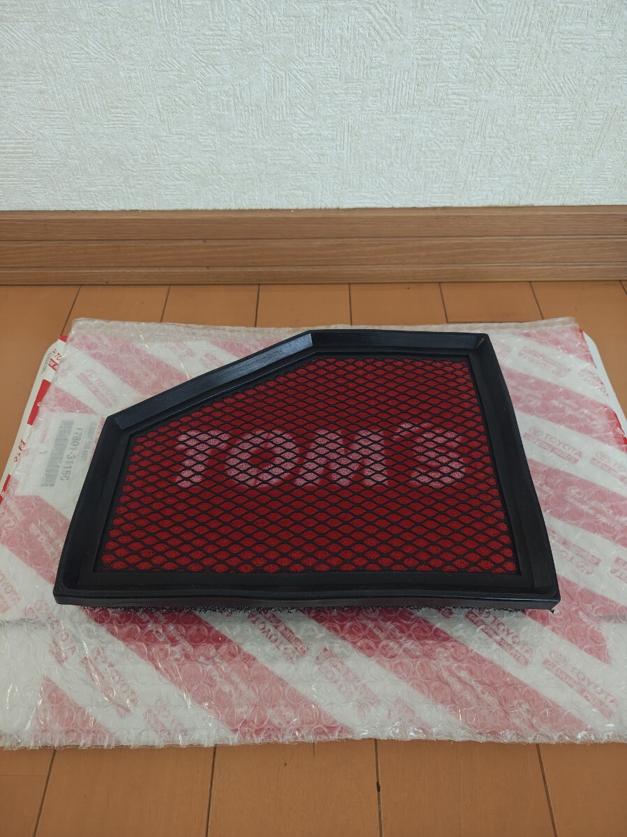 【中古美品】エアフィルター トヨタ クラウン レクサス LC LS エアクリーナー スーパーラムII 花粉 黄砂 カスタム パーツ トムス拍卖