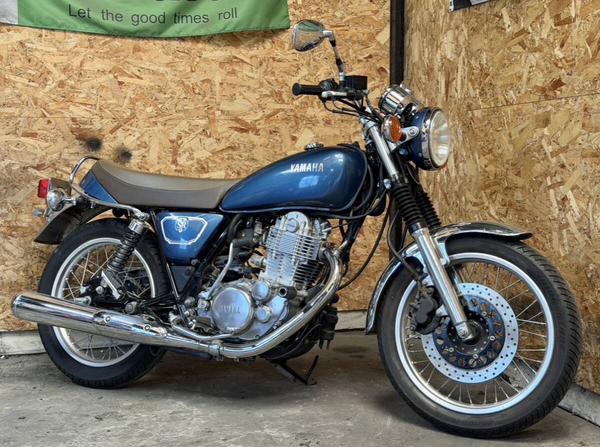 京都~ YAMAHA SR400 令和2年式 低走行 2,015km グレーイッシュブルーメタリック ローン可 検索) GB250 CB400SS GB400TT W400 ST400 FTR223拍卖