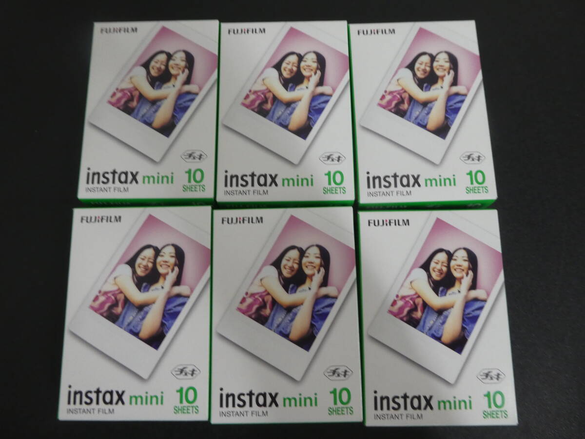 未使用保管品 FUJIFILM フジフイルム instax mini インスタックス ミニ インスタントフィルム 10枚入 6パック セット 1円スタート拍卖