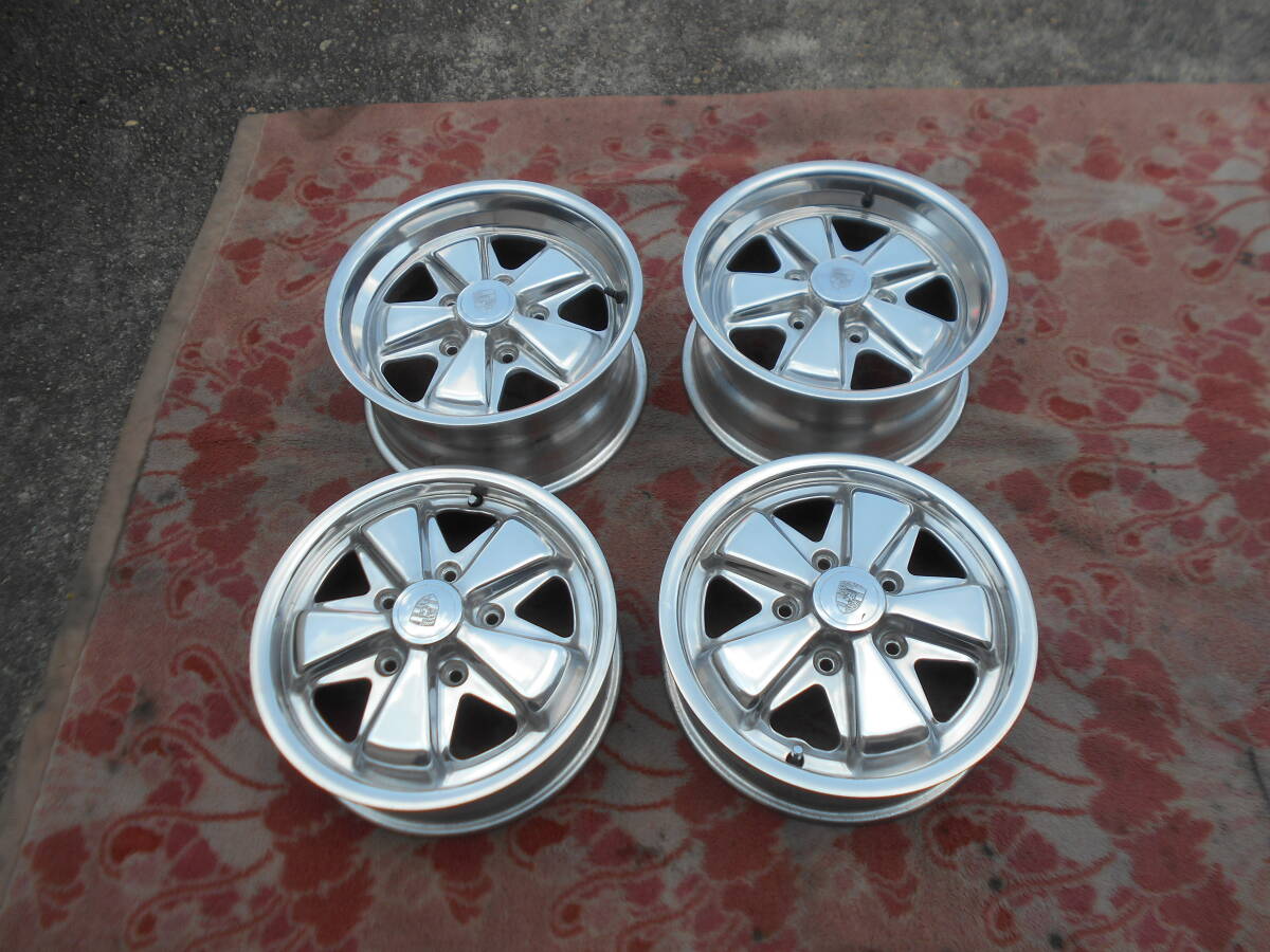 空冷ワーゲンに最適!!ポルシェスタイルホイール 4.5J×15 7J×15 4本セット 売ります!!拍卖