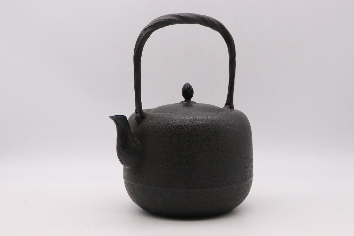 【美品】有坂造 南部鉄器 南部 鉄瓶 三菱鉛筆 急須 煎茶 湯沸 茶道具 初出し 骨董 尾道【希少品】 1円スタート拍卖
