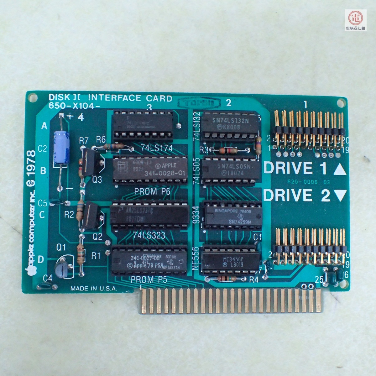 ○Apple II 用 DISK II INTERFACE CARD フロッピーディスクインターフェースカード FDD 動作未確認【10拍卖