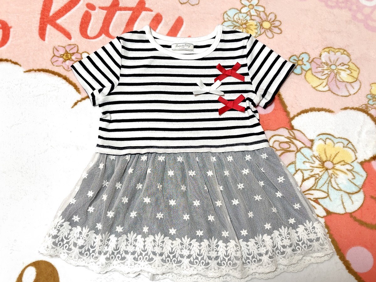 La petit Lillyチュール付半袖カットソー120拍卖