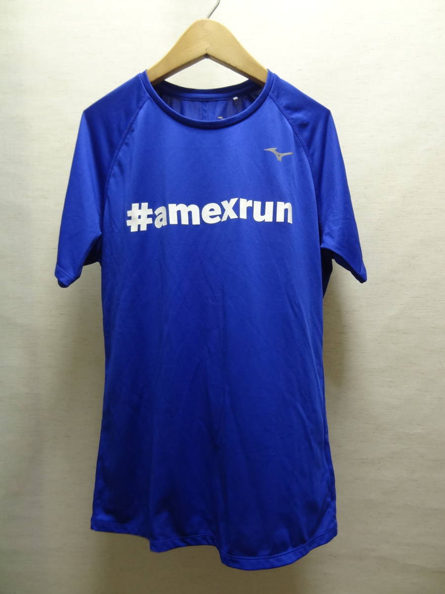 全国送料無料 ほぼ新品 ミズノ MIZUNO メンズ ポリエステル100%素材 ランニング等スポーツ用 半袖 速乾 スポーツTシャツ Sサイズ拍卖