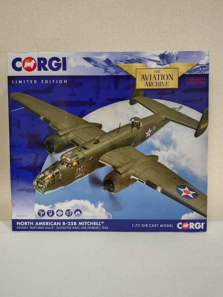コーギー1/72「ノースアメリカン・B-25B ミッチェル」(40-2261 ゛RUPTURED DUCK゛、ドゥーリットル空襲、空母「ホーネット」、1942年)拍卖