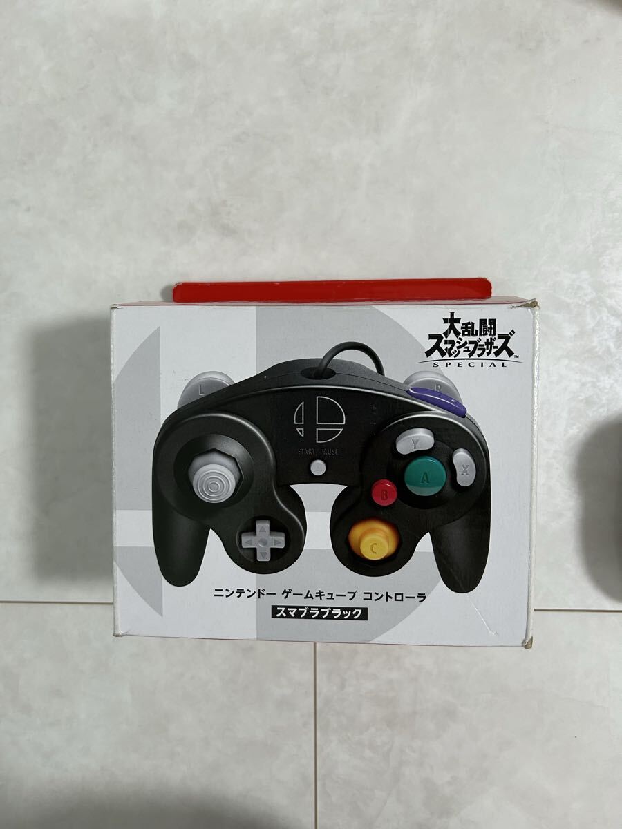 【任天堂純正品】ニンテンドー ゲームキューブ コントローラ スマブラブラック拍卖