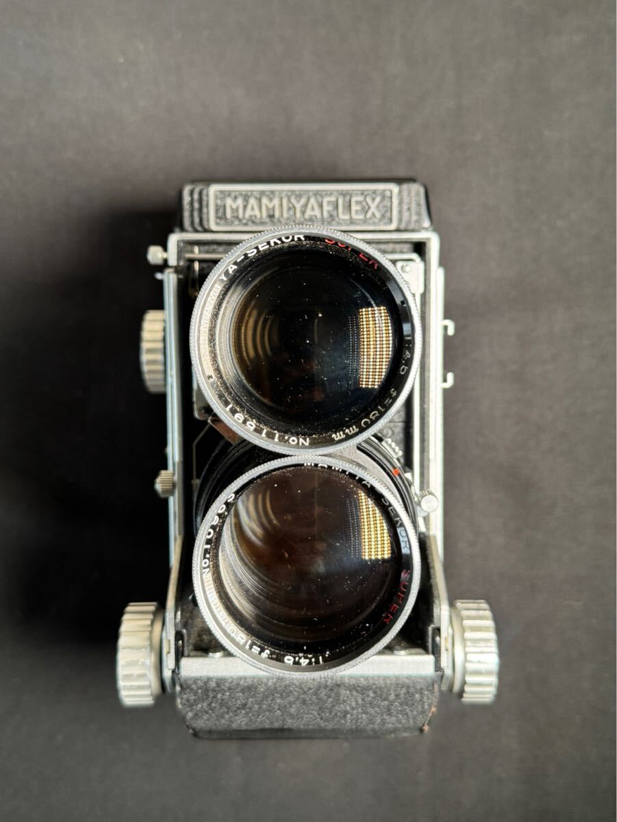 マミヤ MAMIYAFLEX ボディ SEKOR 180mm F4.5 ジャンク 蛇腹カメラ 二眼レフ拍卖
