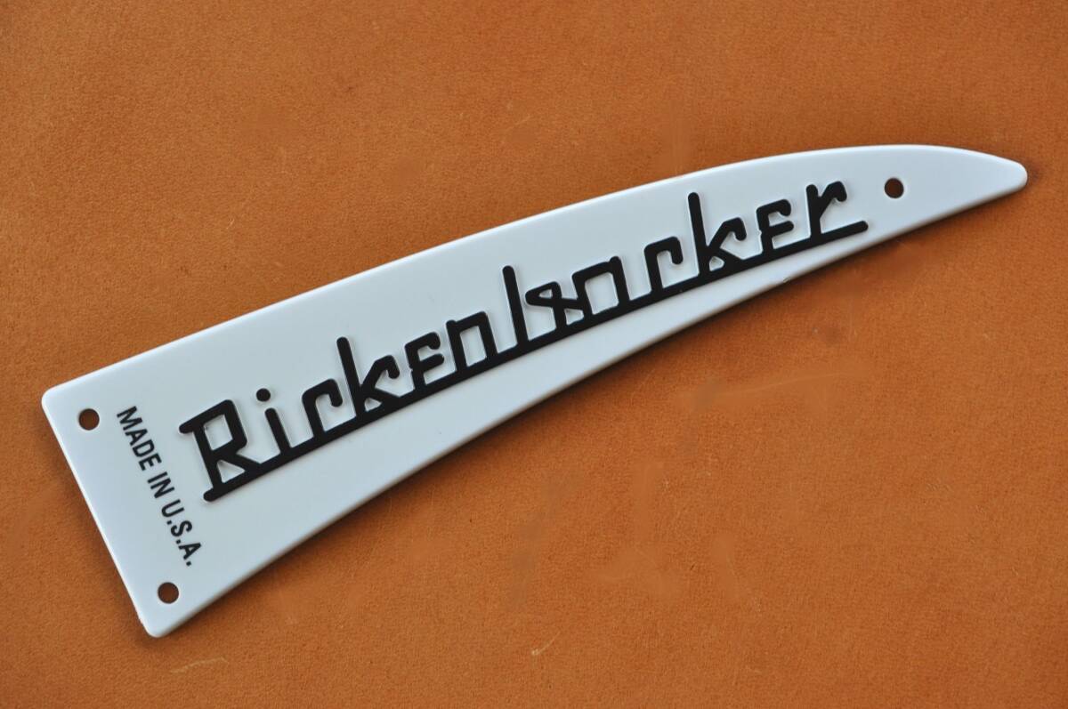 ★ リッケンバッカー エンボス Rickenbacker互換性 ネームプレート ホワイト ★拍卖