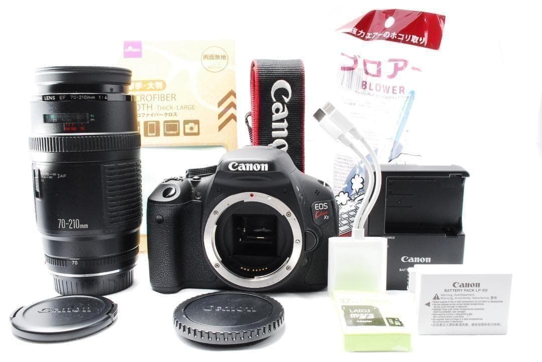 ショット数 約3900回 Canon EOS Kiss X5 望遠レンズセット スマホ転送 一眼レフカメラ 拍卖