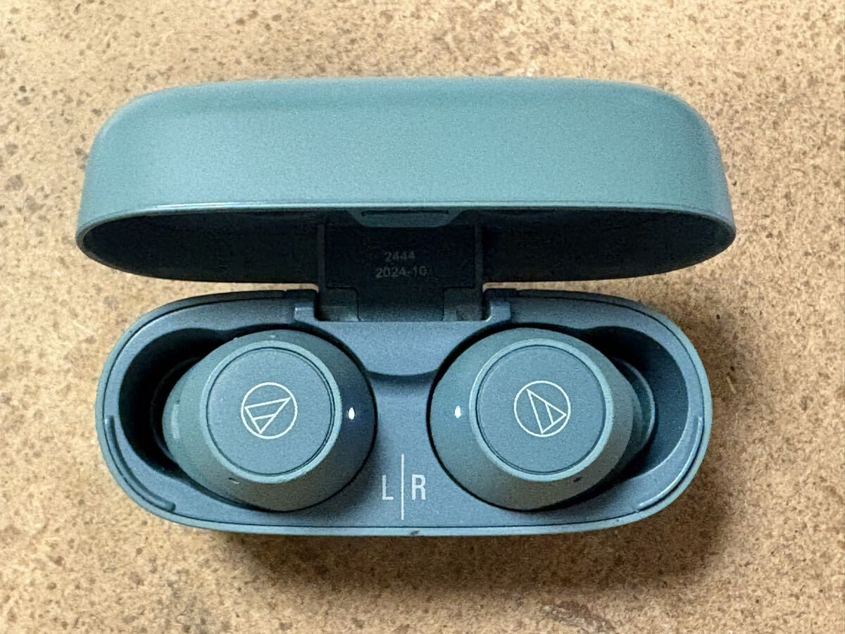 audio-technica ワイヤレスイヤホン ATH-CKS30TW+ グリーン拍卖