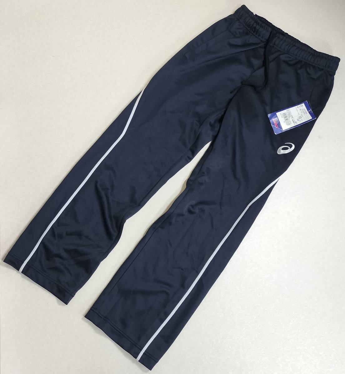 (アシックス1)アシックス ジャージパンツ EZT243 紺 140 ジュニア アウトレット品拍卖