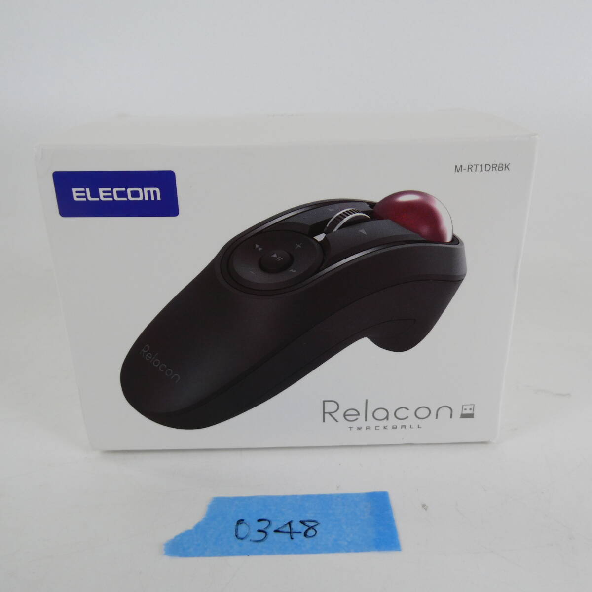 【1円スタート】エレコム Relacon ワイヤレス ハンディトラックボール ブラック M-RT1DRBK 未開封品拍卖