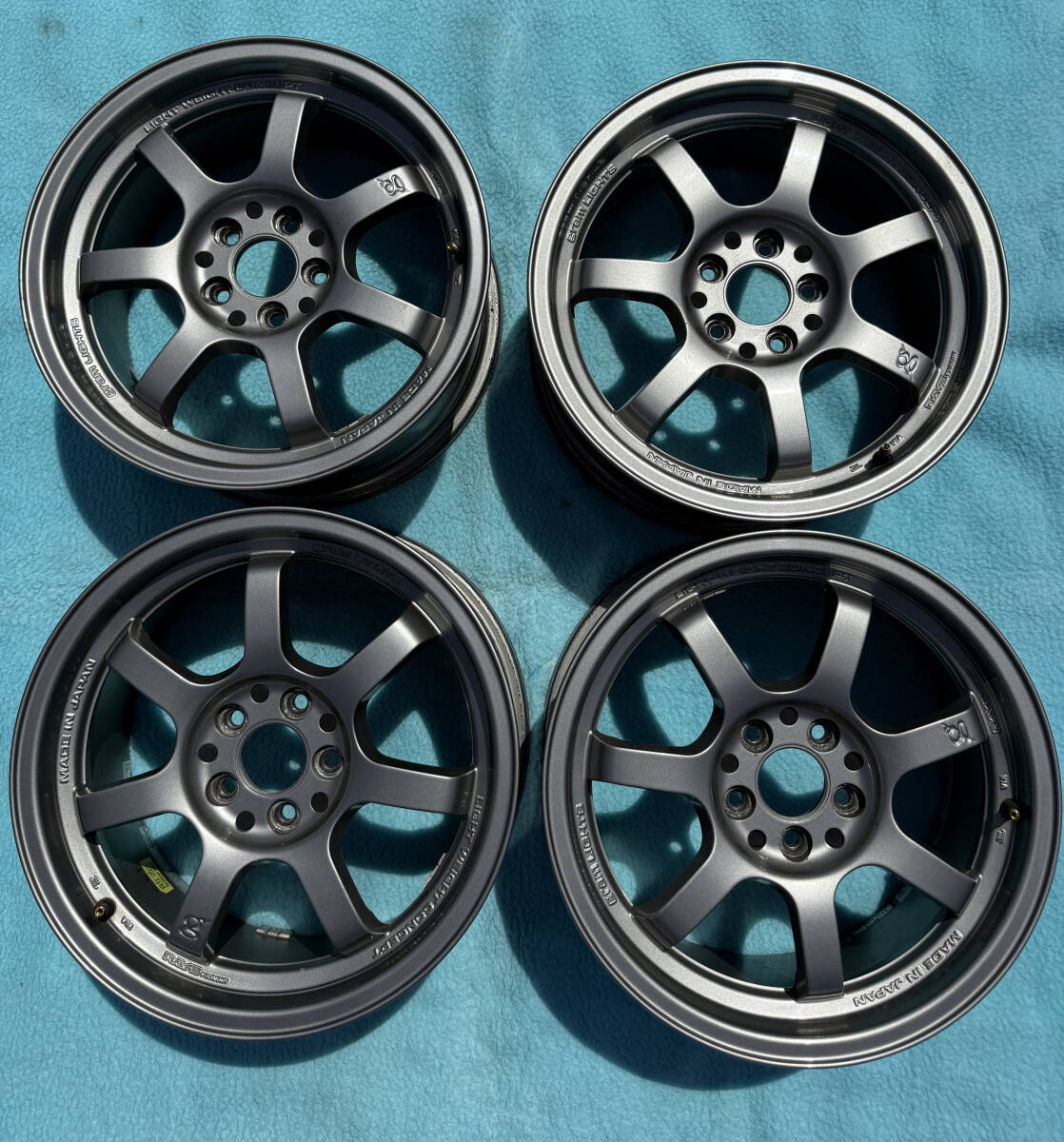 【中古】RAYS★gramLIGHTS 57S(グラムライツ)★16*7JJ/+46/PCD100/5穴拍卖