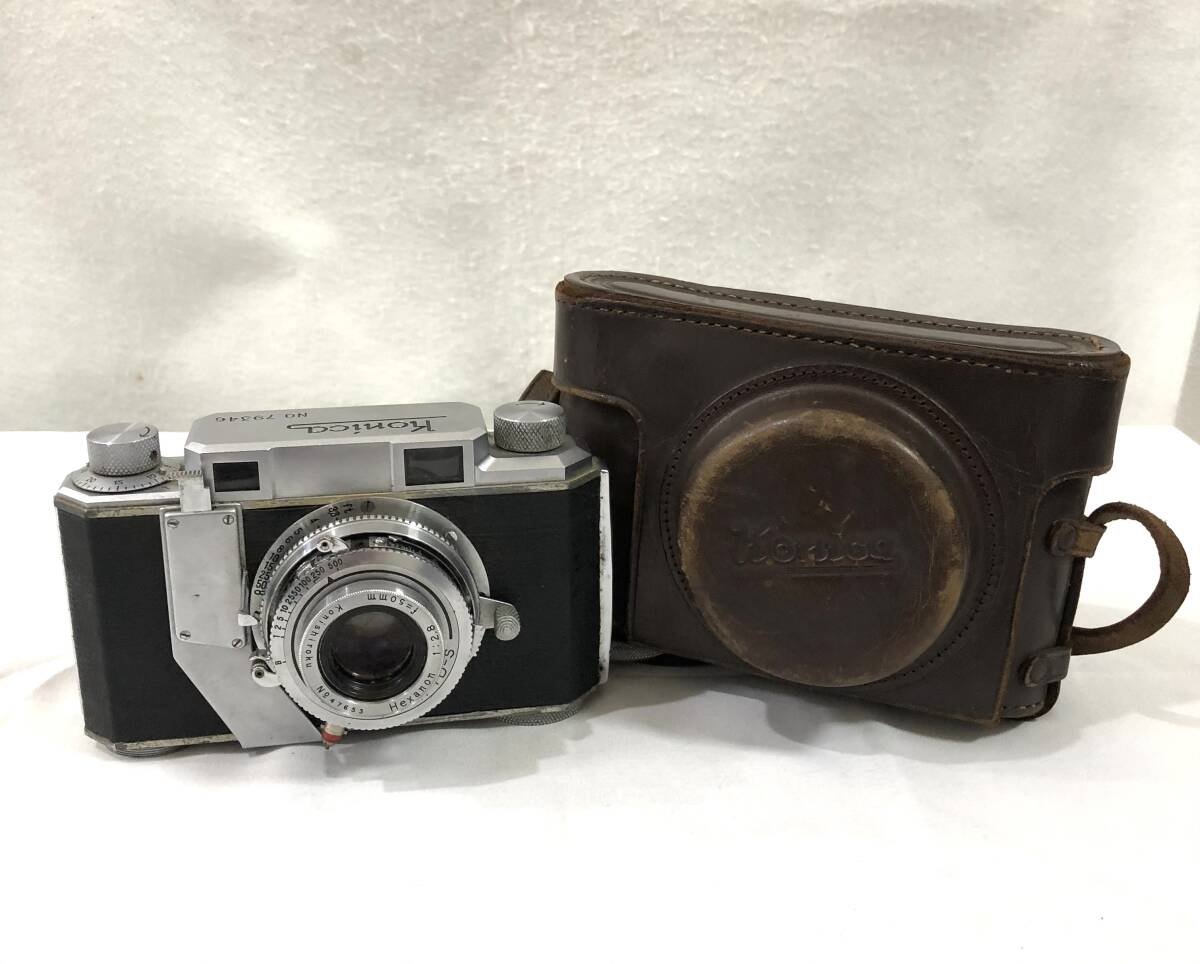 1円~ Konica I型 レンジファインダー クラシックカメラ ケース・キャップ付 ジャンク品拍卖