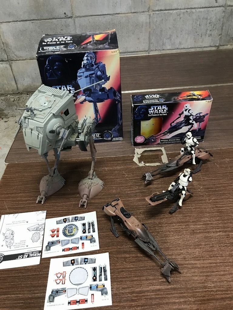 ★え16【ジャンク扱い 現状渡し】 STARWARS スターウォーズ フィギュア まとめて スピーダーバイク AT-ST ビンテージ 1990年代頃拍卖