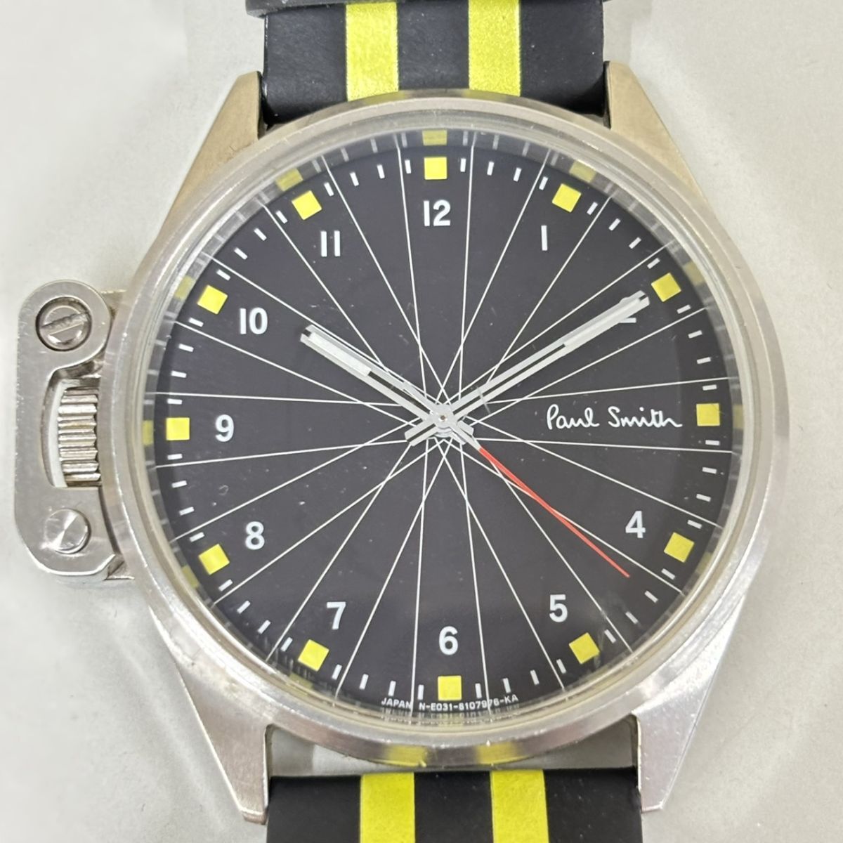 C371-P9-511 Paul Smith ポール・スミス Solar-Tech バイシクル E031-S074258 ソーラー 稼動 アナログ 3針 メンズ 腕時計 TE拍卖
