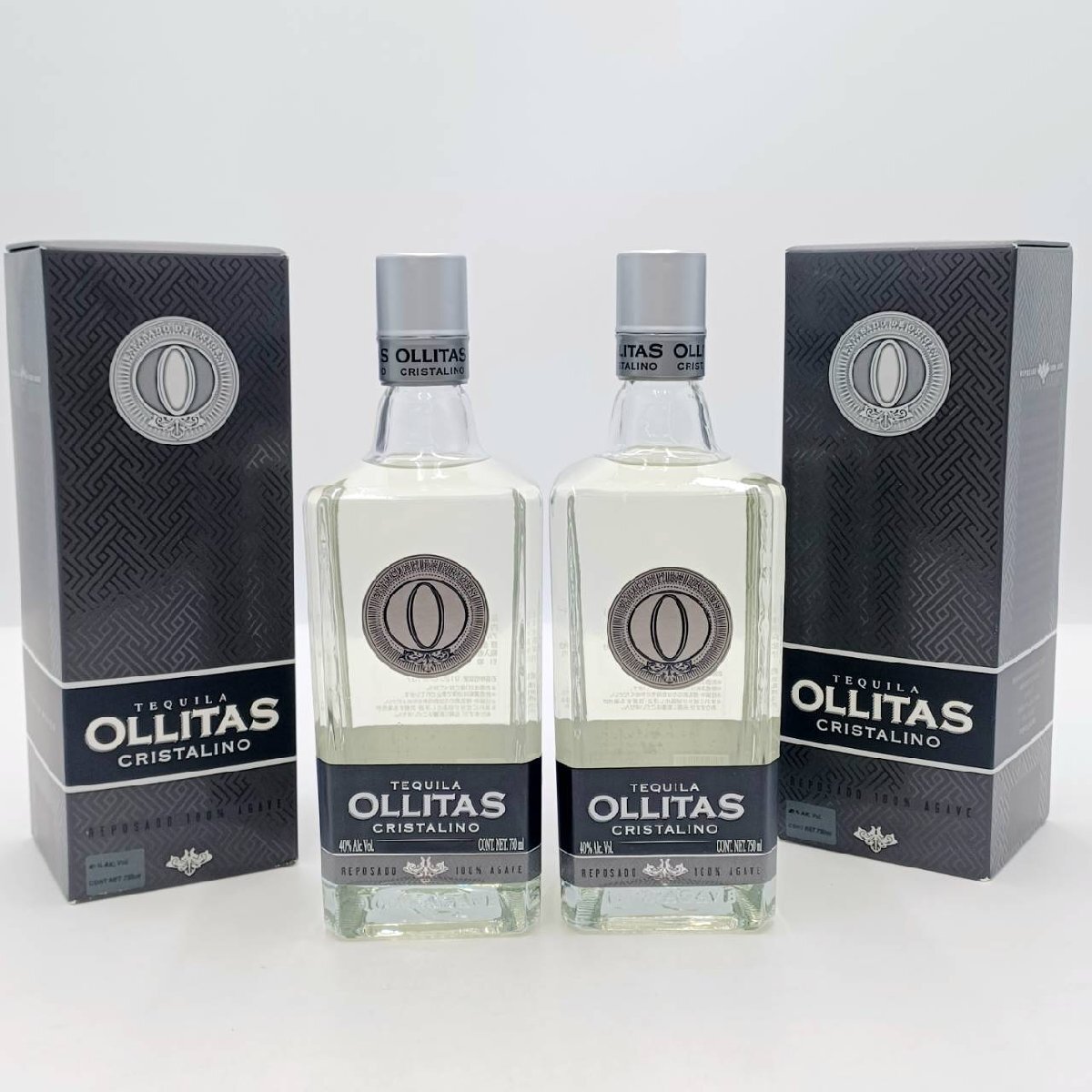 【2本セット】未開栓 オリータス クリスタリーノ レポサド テキーラ 箱付 750ml 40% A260729-3拍卖