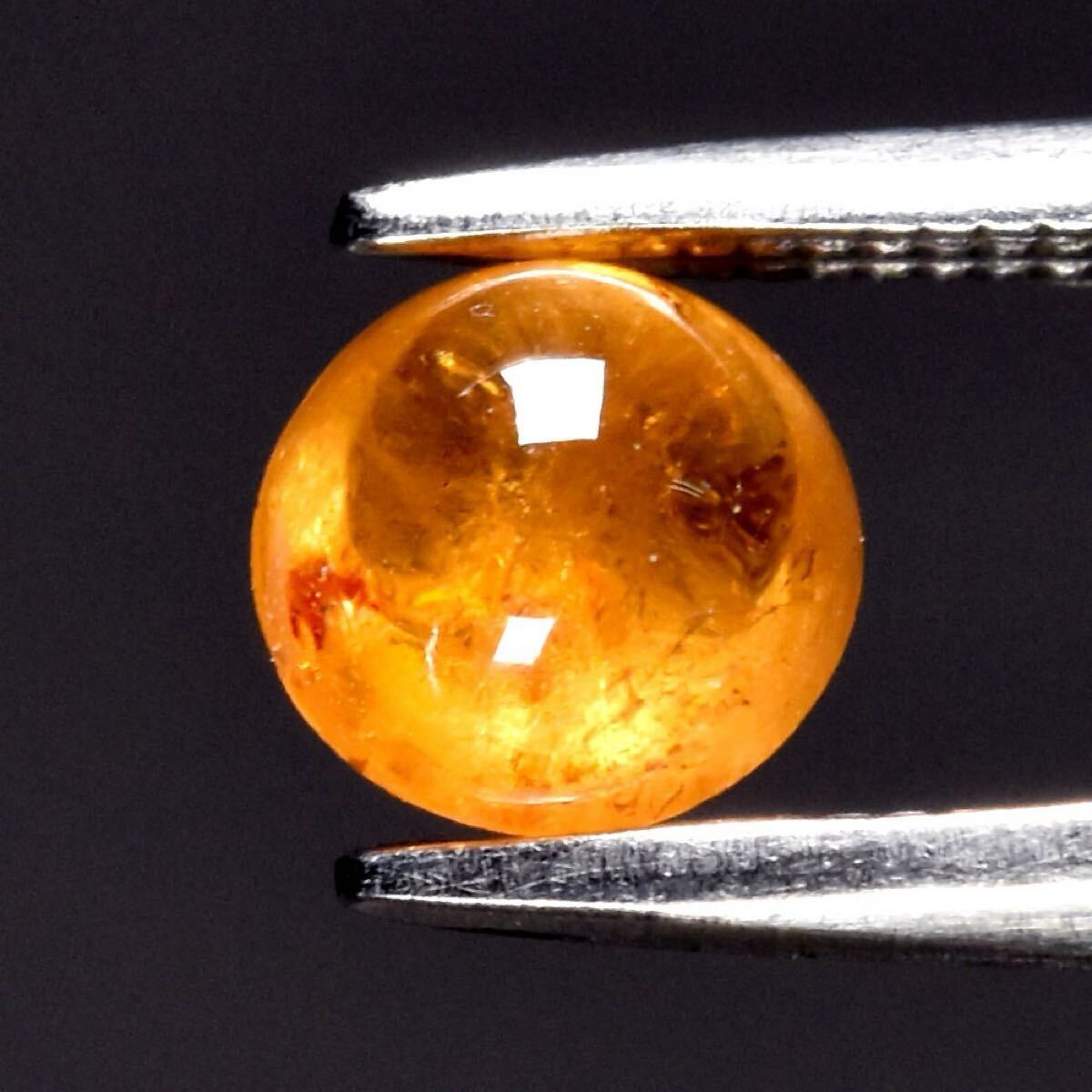 非加熱 天然オレンジガーネット 5mm 0.80カラット/Spessartite拍卖