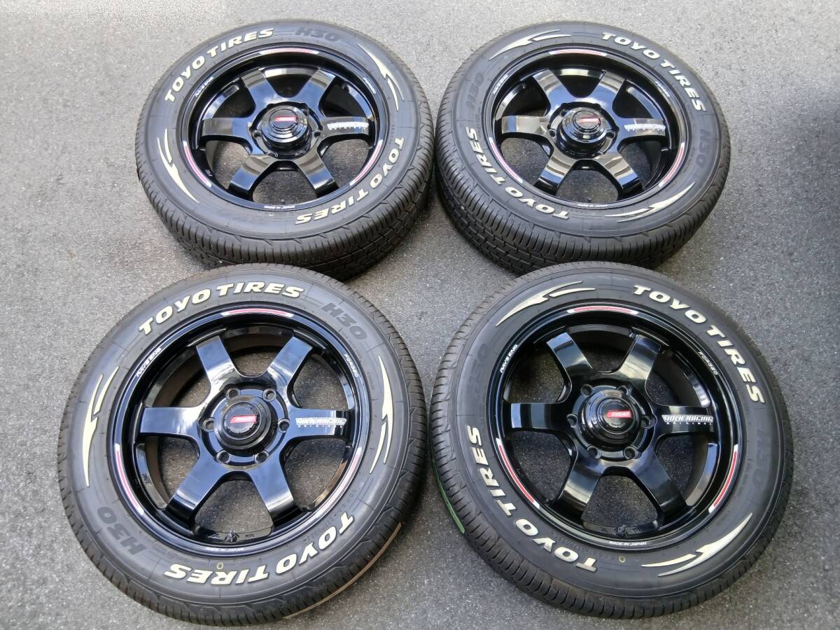 【極上品/走行500km/イボ付/2025年製】 RAYS TE37SB REDOT EDITION 17×6.5J +38 6H139.7 トーヨー H30 215/60R17C 109/107R ハイエース拍卖
