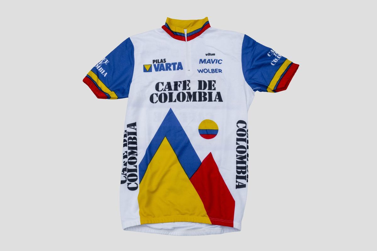 ★★★中古美品★80sヴィンテージ★サイクルジャージ★Cafe De Colombiaカフェドコロンビア★size_L相当★★★拍卖