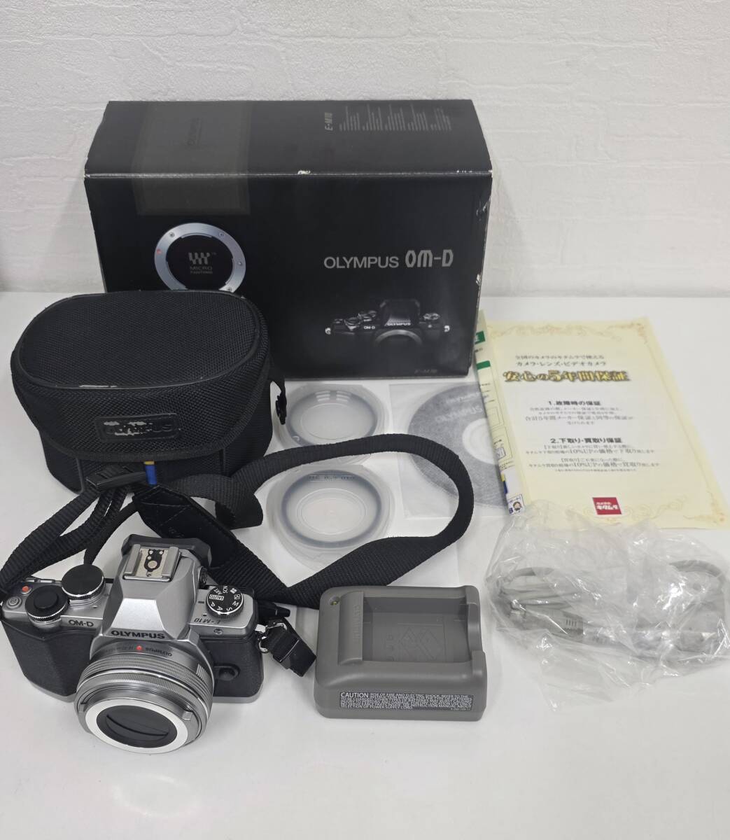 E-3943② 【同梱不可】980円~ 現状品 OLYMPUS/オリンパス ミラーレス デジタルカメラ E-M10 14-42mm EZ ED 簡単な動作確認済み 拍卖