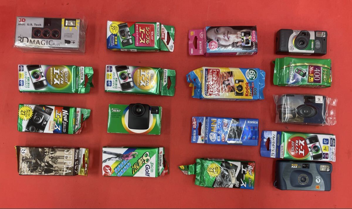 (H28)コンパクト 使い捨てカメラ インスタントカメラ 大量 現状品 未確認 フィルムカメラ 拍卖