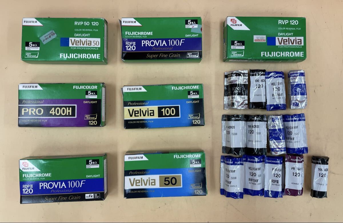 (H59)FUJIFlLM PROVIA 100F RDP III RVP 50 120 枚 コンパクトカメラ用 富士フイルム 等 現状品 期限切れ 富士 拍卖