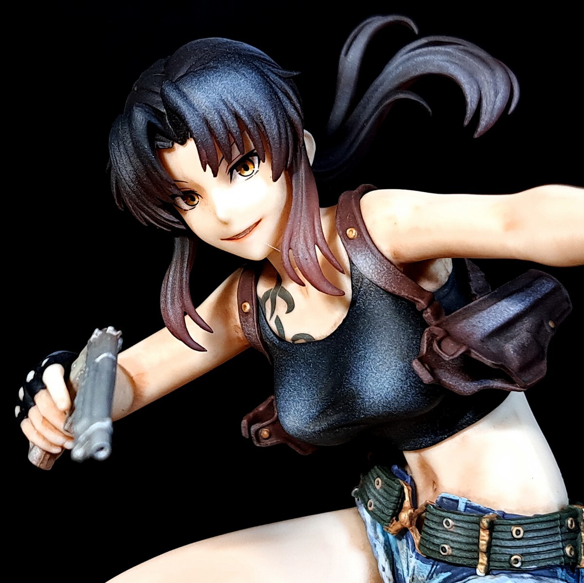 レヴィ リペイント&台座リメイク/ ブラックラグーン/フィギュア/カスタムペイント/ BLACK LAGOON Levi figure repaint拍卖