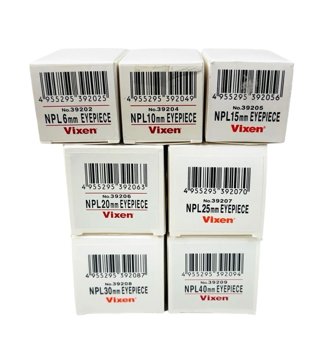 Vixen ビクセン 天体望遠鏡 アクセサリー EYEPIECE アイピース NPLシリーズ 6mm/10mm/15mm/20mm/25mm/30mm/40mm 7個セット拍卖