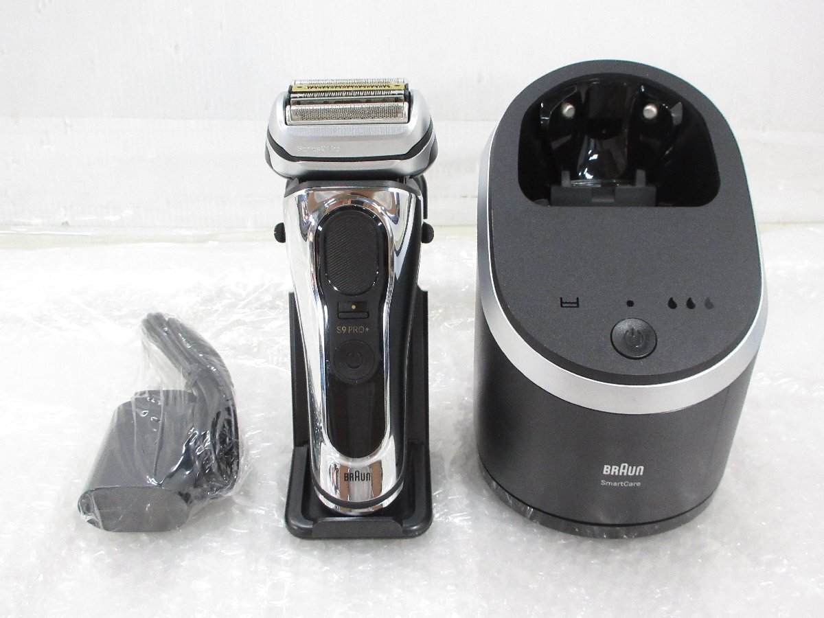 ◎未使用 BRAUN ブラウン Series 9 Pro+ Type5793 電気シェーバー 髭剃り 2023年製 アダプター/洗浄機付き 展示品 w875拍卖
