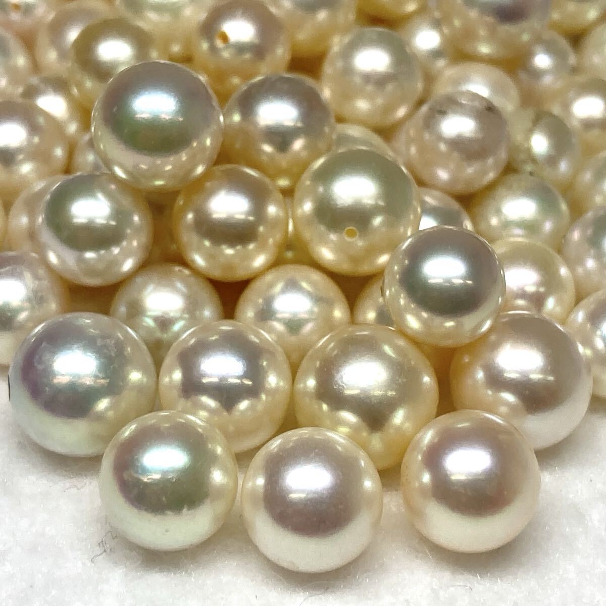 ●アコヤ本真珠おまとめ500ct●a 約100g 約8.0-10.0mm pearl パール 真珠 ルース 裸石 宝石 あこや 片穴 両穴 w3よ109拍卖