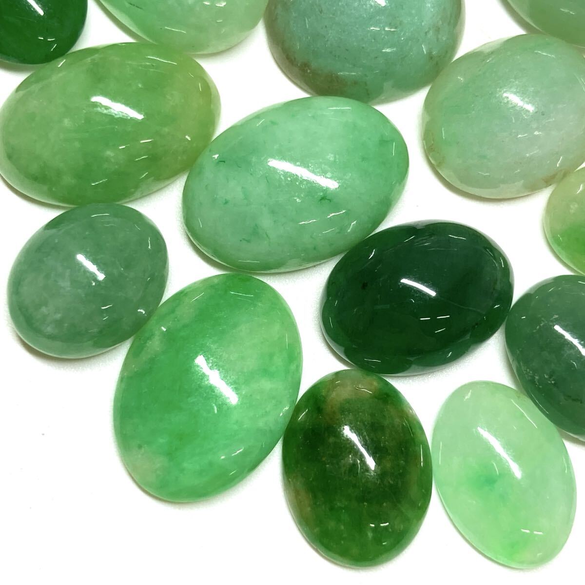 ●天然本翡翠おまとめ151ct●a 約30.2g ルース 裸石 宝石 jewerly ジェイダイト jadite ヒスイ ひすい オーバル w3よ76拍卖