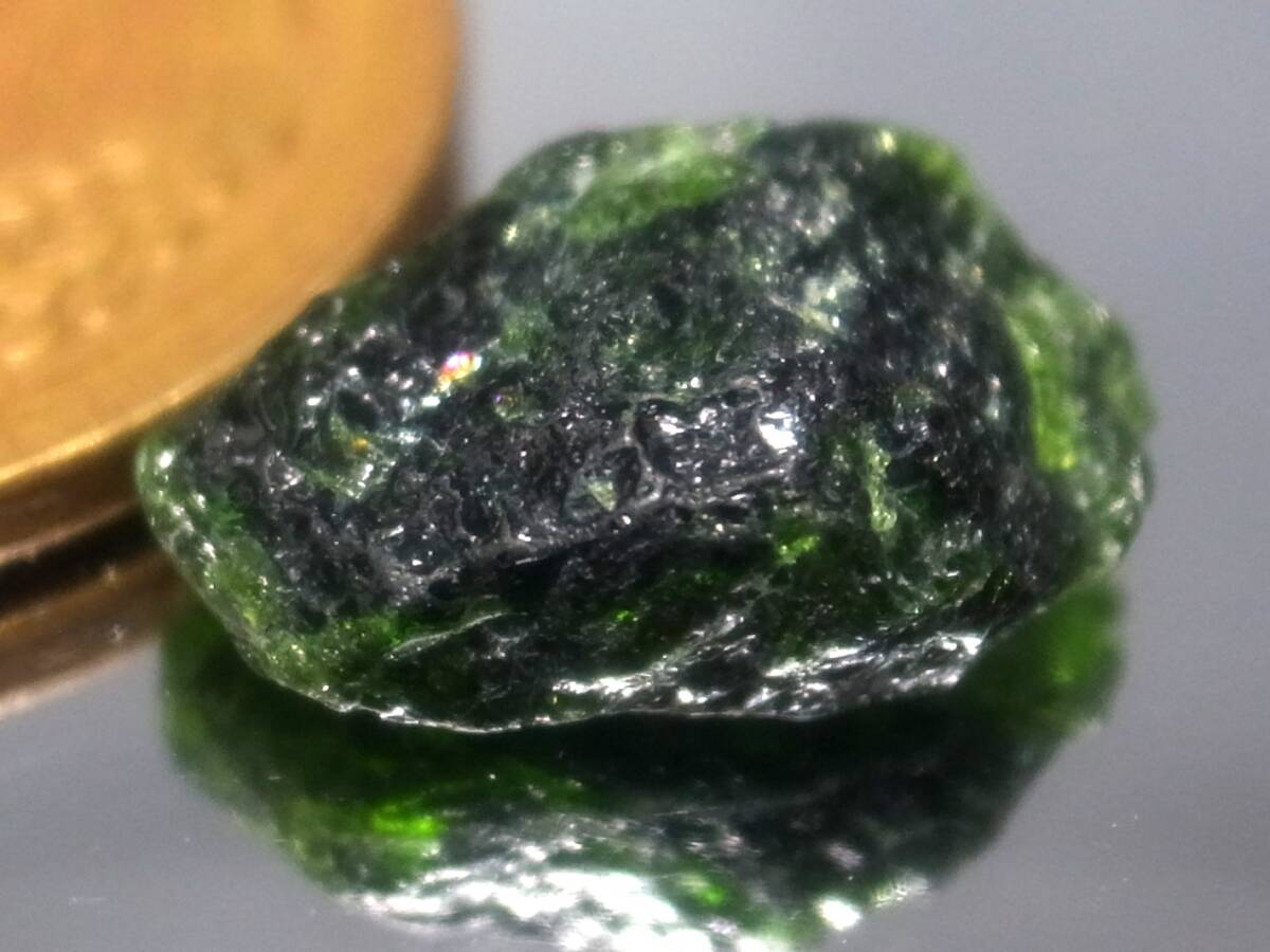 3.34ct 新品・希少石・天然クロムトルマリン原石 タンザニア産拍卖