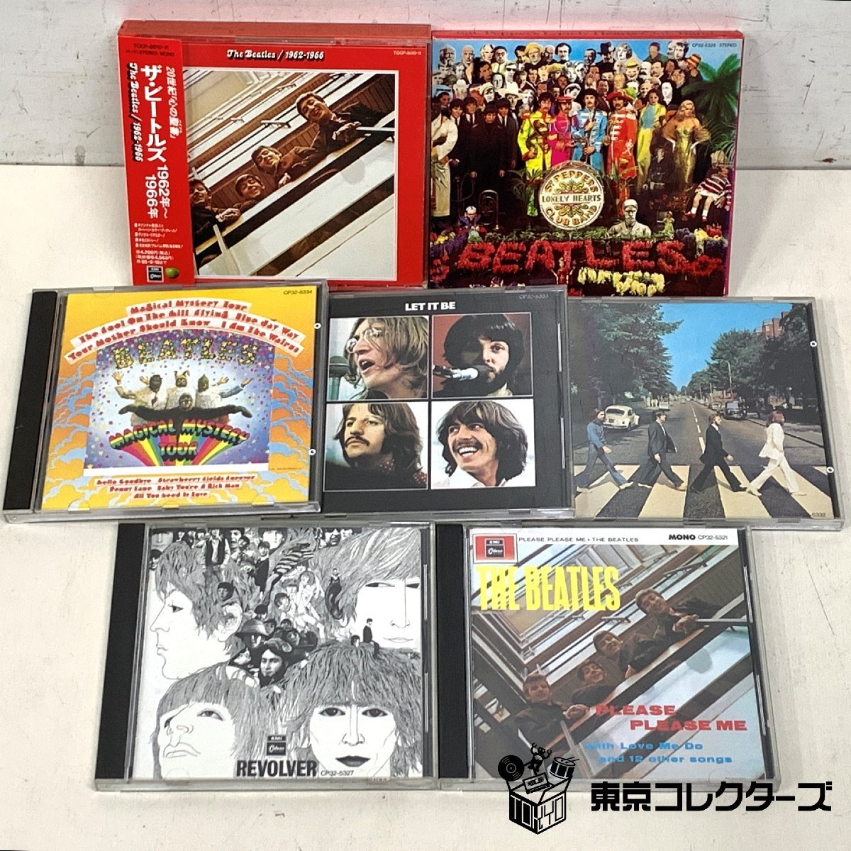 【CD】ザ・ビートルズ<7タイトルまとめて>The Beatles 1962年~1966年 赤盤 プリーズ・プリーズ・ミー リボルバー アビイ・ロード ほか□拍卖