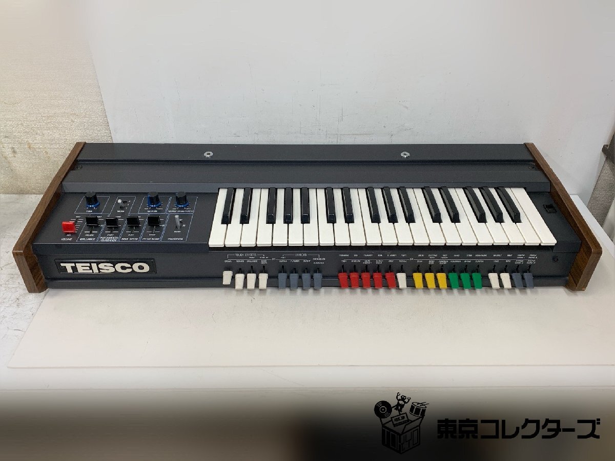TEISCO S-100P<音出し確認>※電源コード欠品 テスコ シンセサイザー 37鍵キーボード ※引取り可 □拍卖
